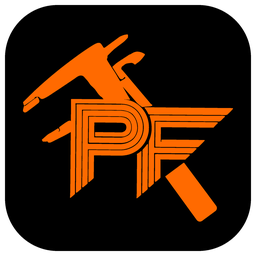 Precision Form 3D caliper and PF brand mark
